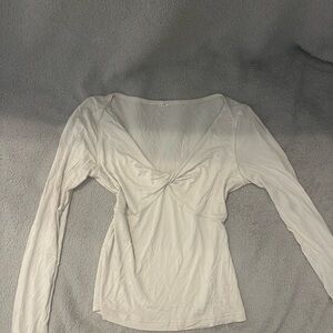 Lululemon Athletica Cream Long Sleeve Top